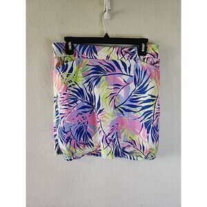 Hearts Of Palm Sz Small Tropical Stretch Golf/tennis/activewear Pocket Skort